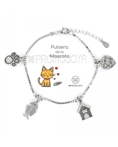 Pulsera plata 'Mascotas' Eres lo más