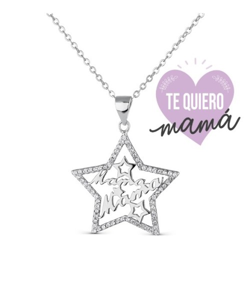 Collar plata Te Quiero Mamá