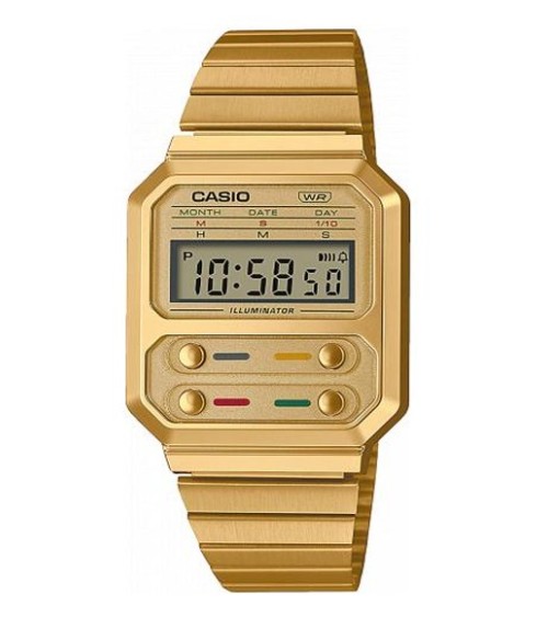 Reloj Casio Edición Especial 'Alien' dorado A100WEG-9AEF