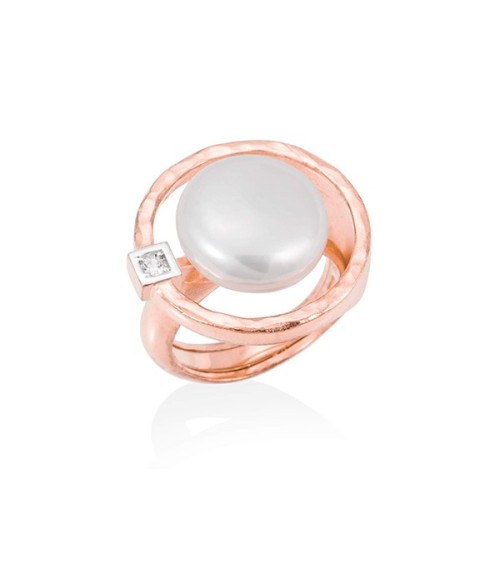 Anillo rosado Marina García perla 90623SS