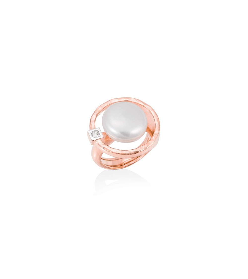 Anillo rosado Marina García perla 90623SS