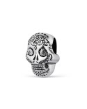 Abalorio plata calavera