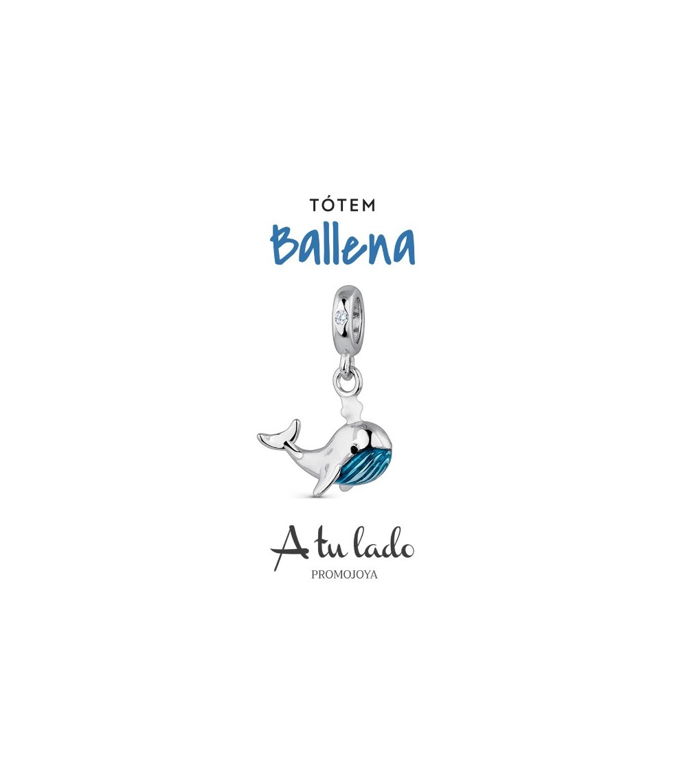 Abalorio de plata Totem Ballena