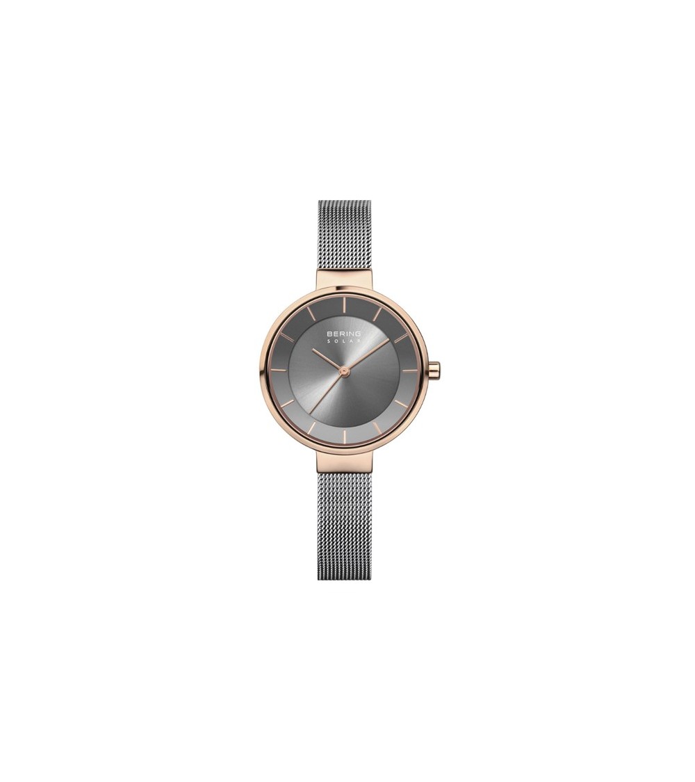 Reloj Bering solar gris rosado 14631-369