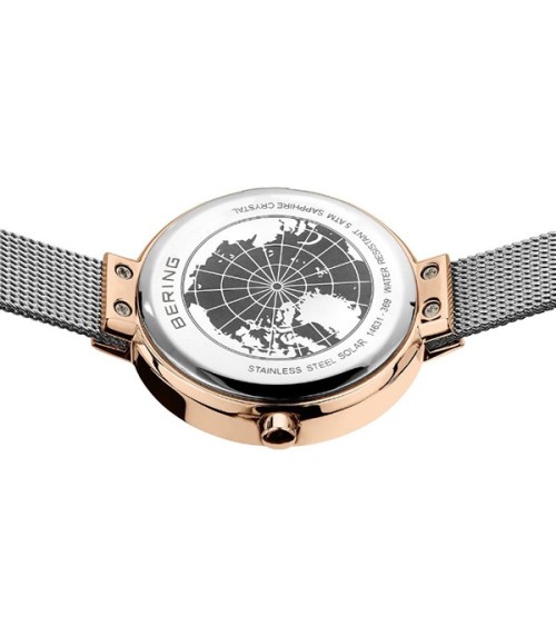 Reloj Bering solar gris rosado 14631-369