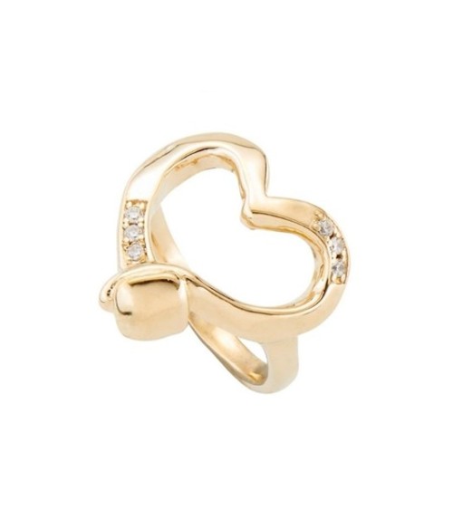 Anillo dorado Uno de 50 'Straight to the Heart' ANI0753ORO