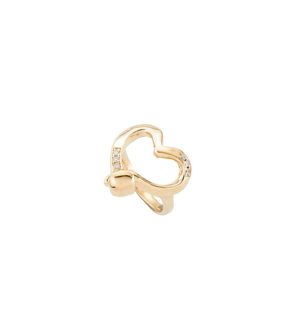 Anillo dorado Uno de 50 'Straight to the Heart' ANI0753ORO