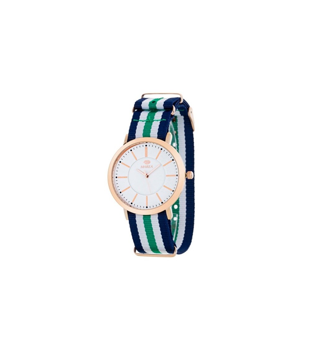 Reloj Marea Nato verde, blanco y azul B21164/6