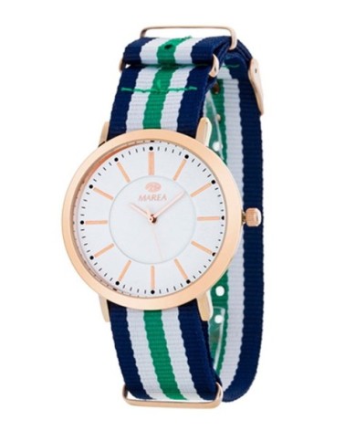 Reloj Marea Nato verde, blanco y azul B21164/6