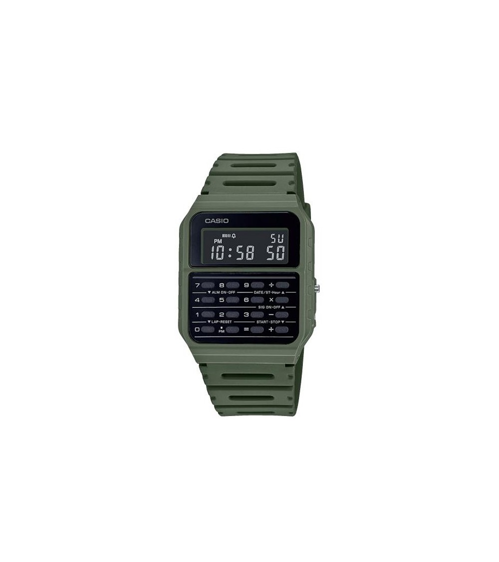 Reloj Casio vintage calculadora verde CA-53WF-3BEF