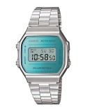 Reloj Casio efecto espejo azul A168WEM-2EF