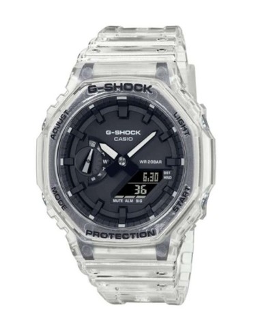 Reloj Casio G-SHOCK transparente GA-2100SKE-7AER