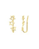 Pendientes Oro trepadores estrellas