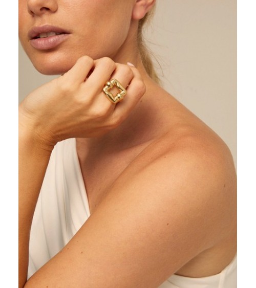Anillo dorado Uno de 50 'Femme Fatale' ANI0738