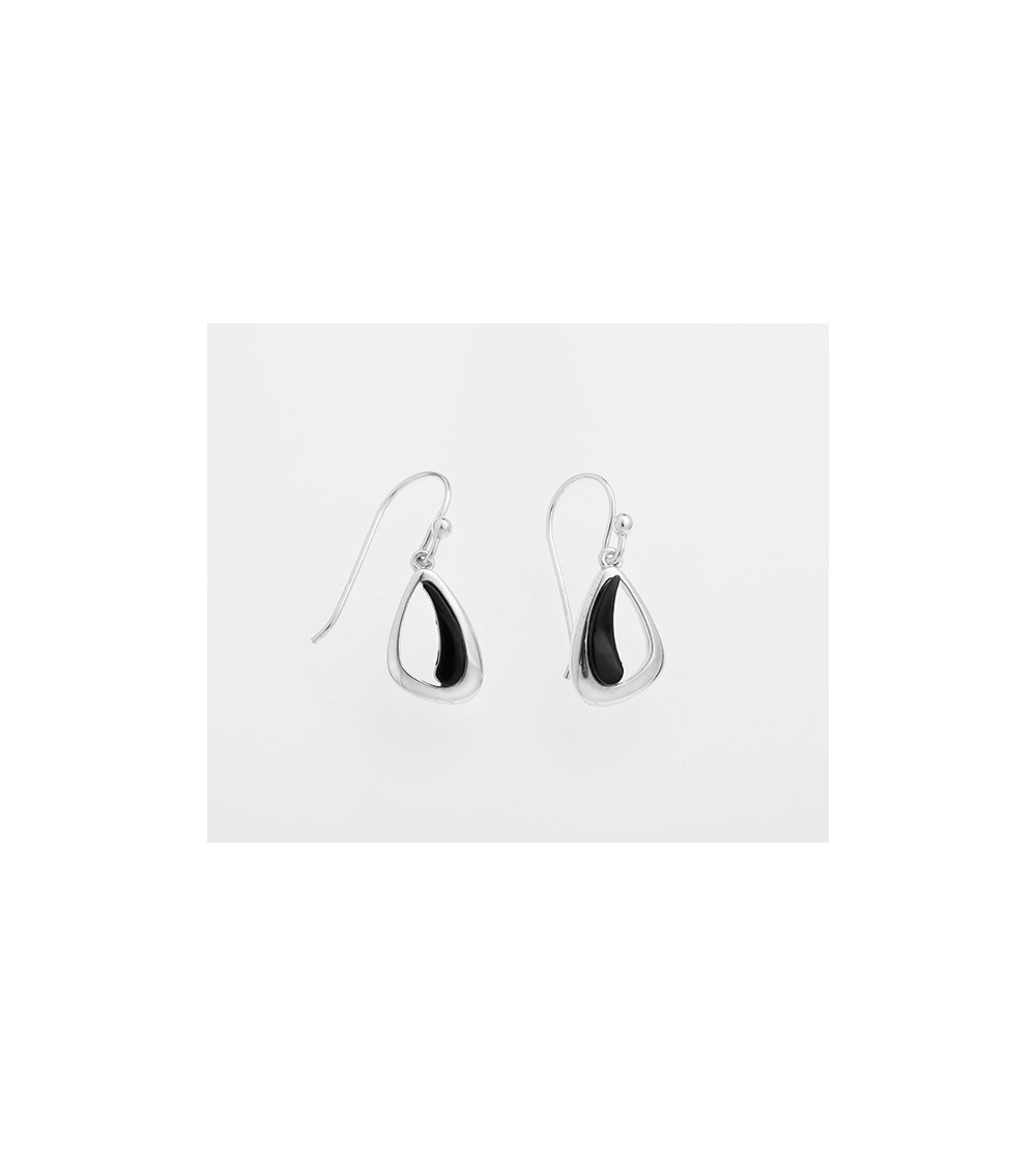 Pendientes de plata Fink azabache 'Compostela' T13413