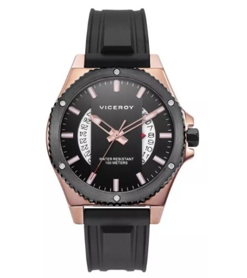 Reloj Viceroy negro rosado hombre 46821-57