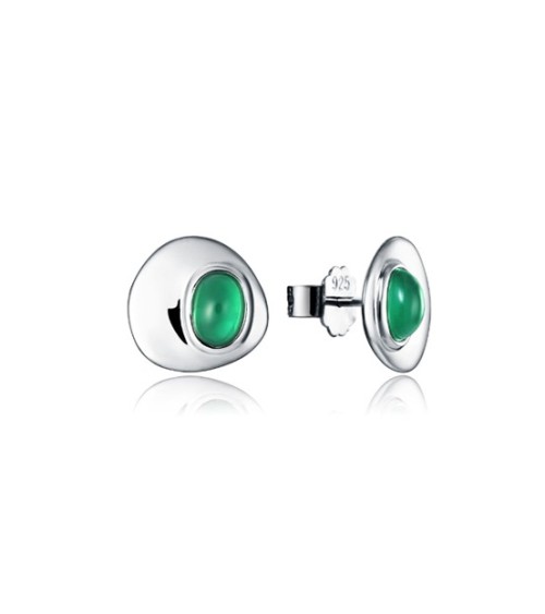 Pendientes Viceroy plata ágata verde 3026E000-42