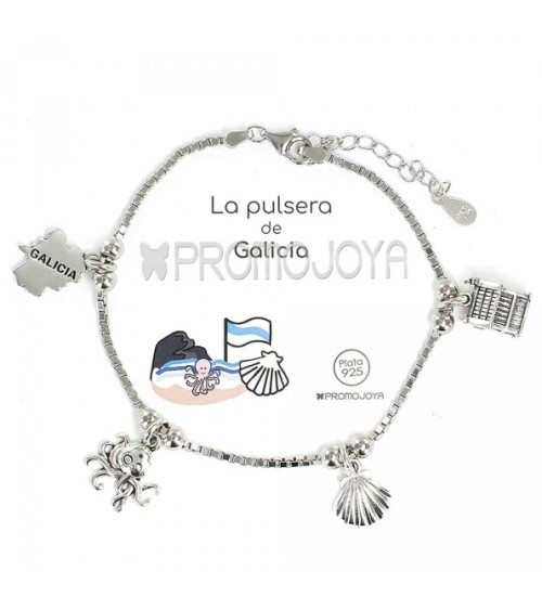 Pulsera "Eres lo Más" Galicia - Plata de Ley