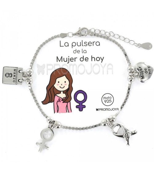 Pulsera plata 'Mujer de Hoy' 9104176