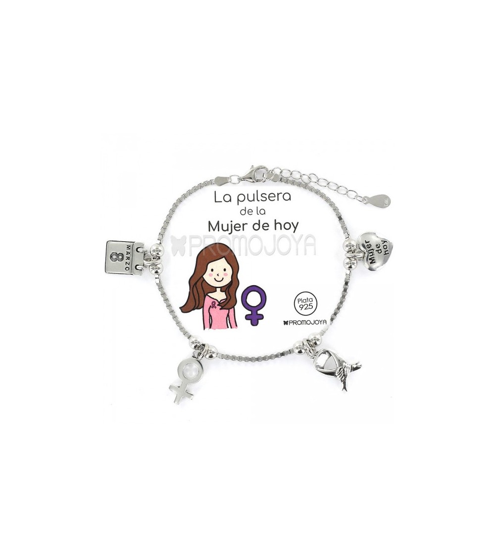 Pulsera plata 'Mujer de Hoy' 9104176