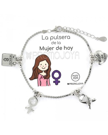 Pulsera plata 'Mujer de Hoy' 9104176