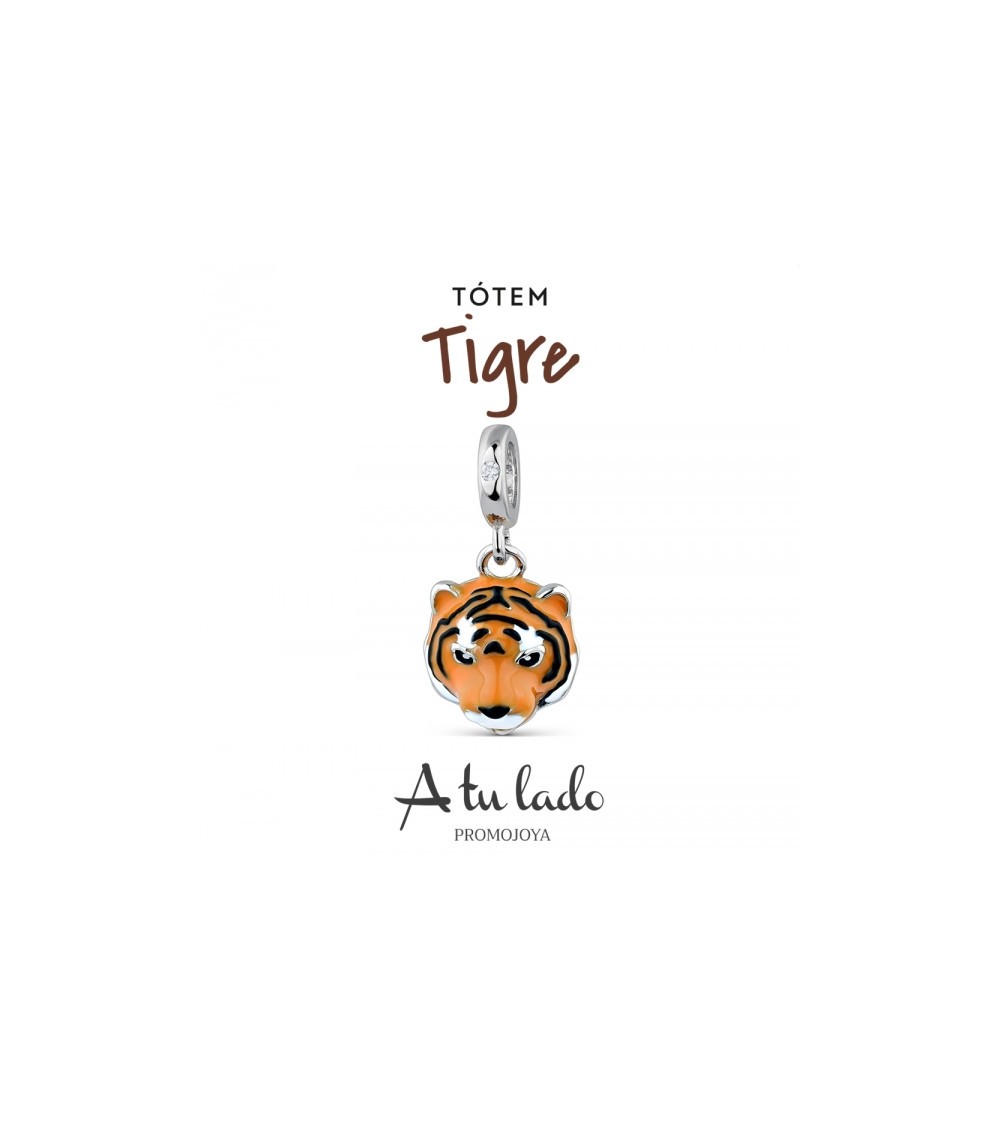 Charm de plata Totem Tigre