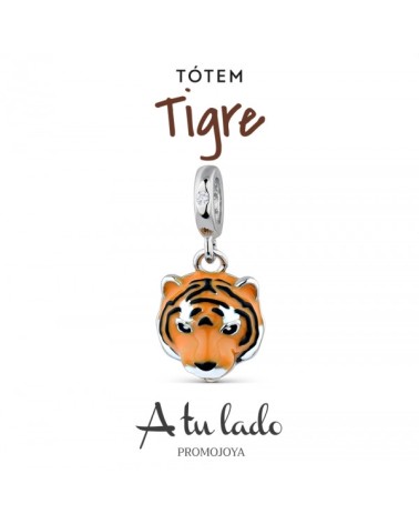 Charm de plata Totem Tigre