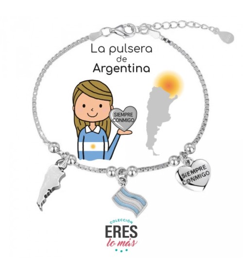 Pulsera plata 'Argentina' 9115501