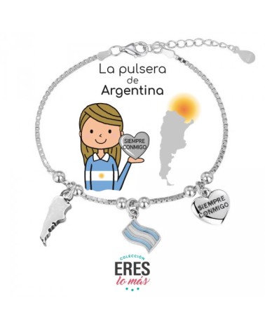 Pulsera plata 'Argentina' 9115501