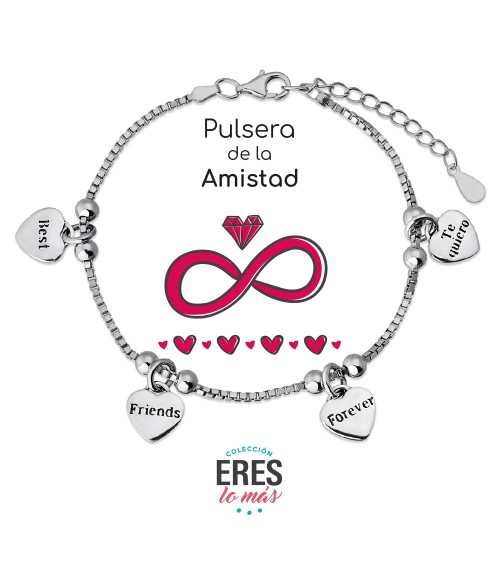 Pulsera plata 'Amistad' 9101772