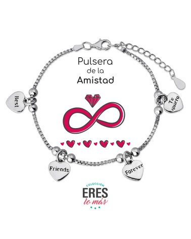 Pulsera plata 'Amistad' 9101772