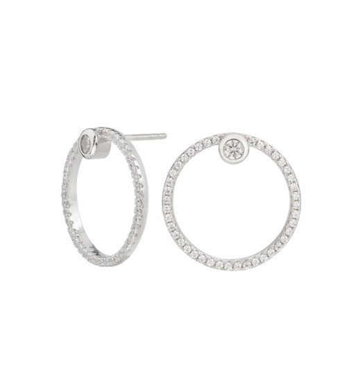 Pendientes circulares plata Itemporality SEA-101-026-UU