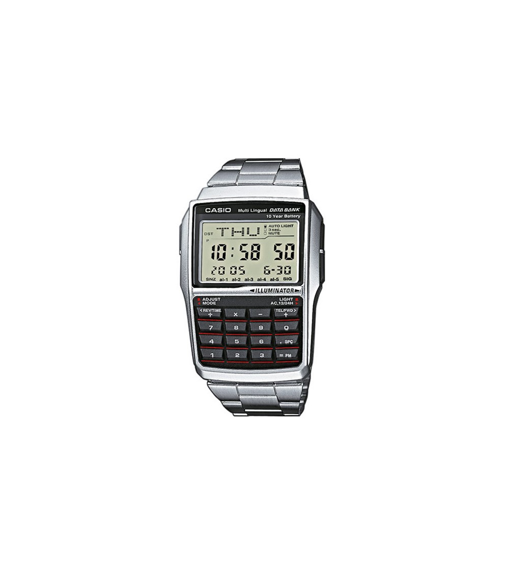 Casio Reloj Calculadora Red Retro Para Mujer