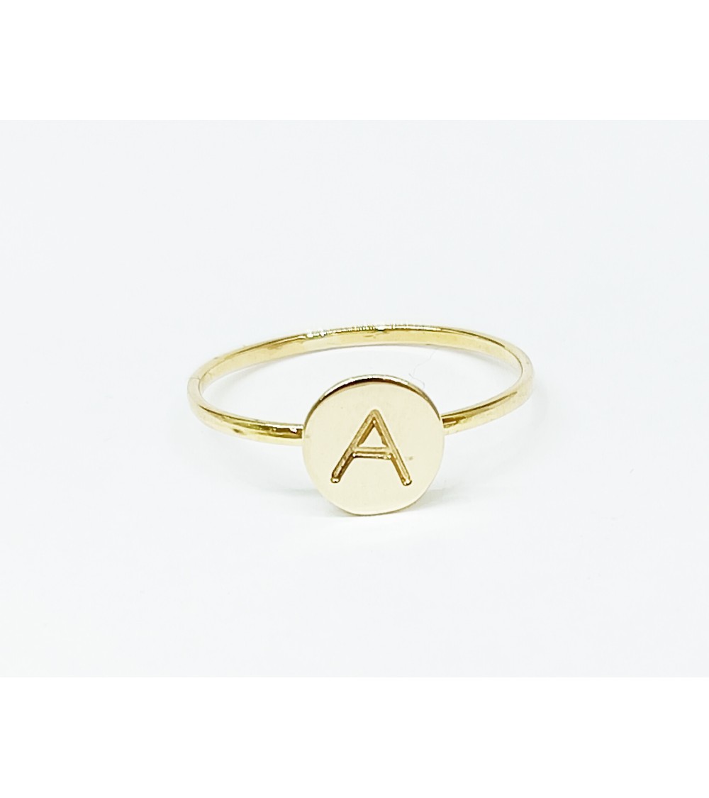 Anillo Oro 1ª Ley con Letra