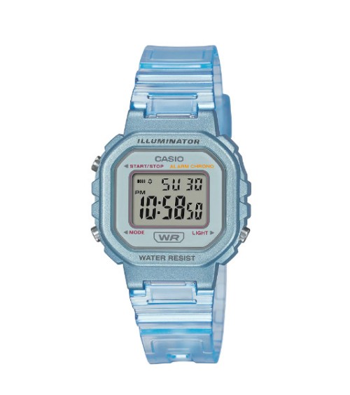 Reloj azul Casio niño transparente LA-20WHS-2A