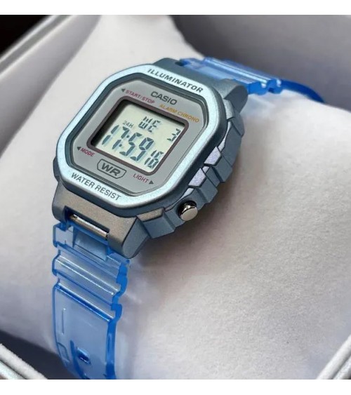 Reloj azul Casio niño transparente LA-20WHS-2A