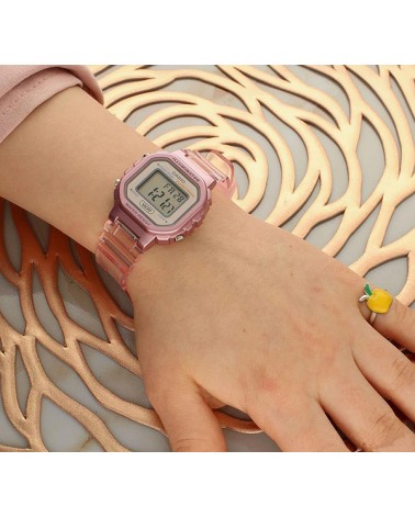 Reloj Casio rosa transparente niña LA-20WHS-4A