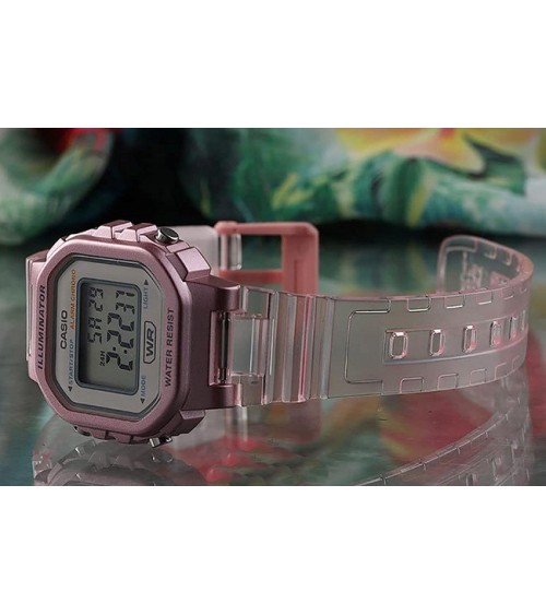 Reloj Casio rosa transparente niña LA-20WHS-4A