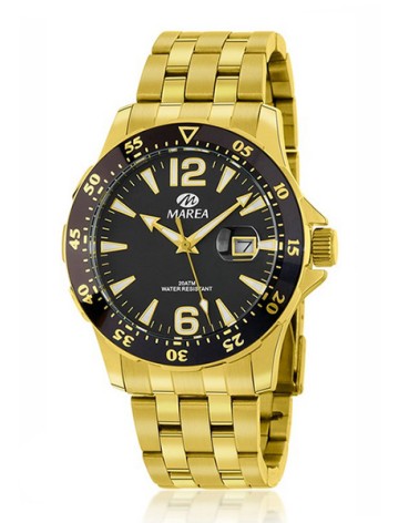 Reloj Marea dorado esfera negra B36145/4