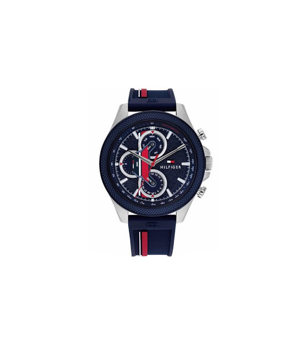 Reloj Tommy Hilfiger Hombre Clark Silicona azul