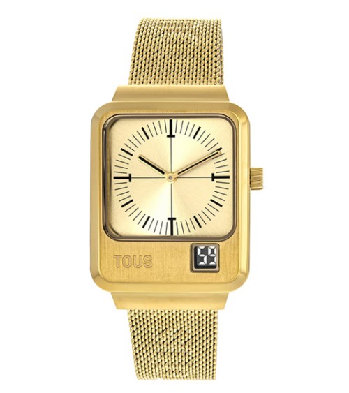 Reloj Tous Mini De Mujer En Acero Bicolor Dorado