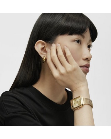 Reloj TOUS Mars Dorado con Caja Cuadrada y Correa de Malla | Joyería Onix Lugo