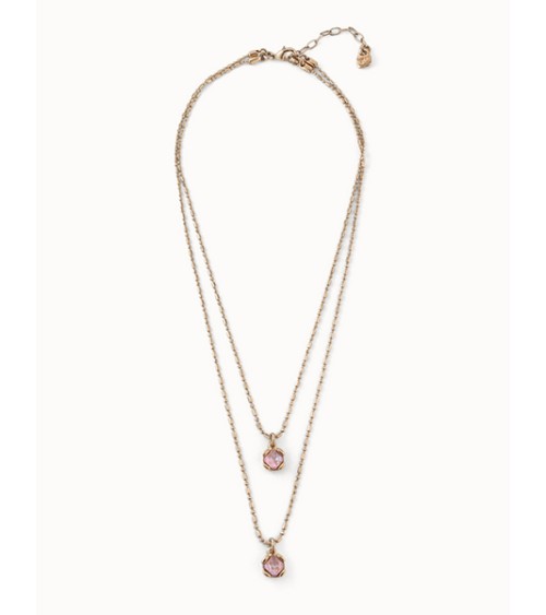 Collar 'Aura Pink' Uno de 50 dorado COL1866RSAORO