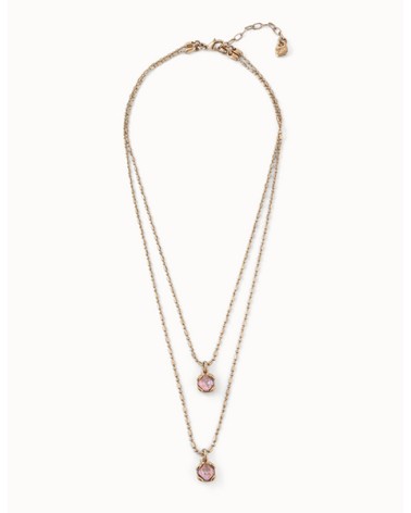 Collar 'Aura Pink' Uno de 50 dorado COL1866RSAORO