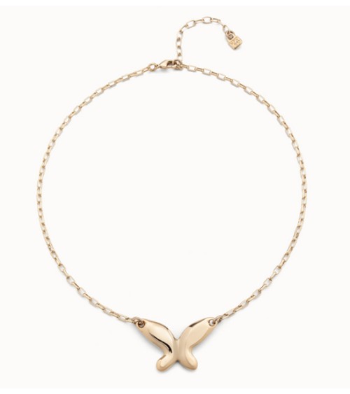 Collar dorado Uno de 50 'Butterfly effect' COL1864ORO