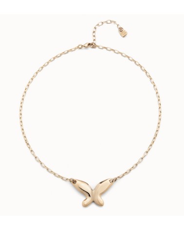 Collar dorado Uno de 50 'Butterfly effect' COL1864ORO