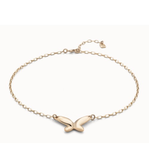 Collar dorado Uno de 50 'Butterfly effect' COL1864ORO