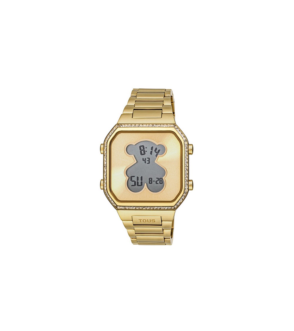 Reloj TOUS digital dorado D-Bear 3000131300