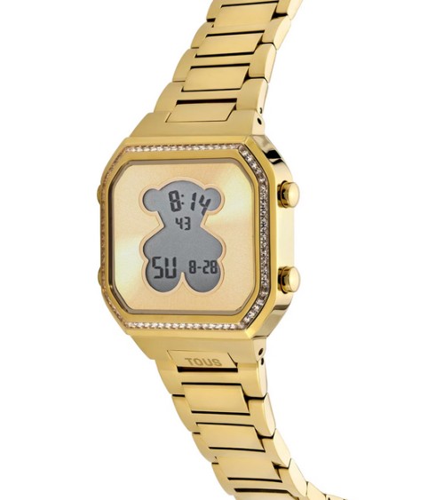 Reloj TOUS digital dorado D-Bear 3000131300