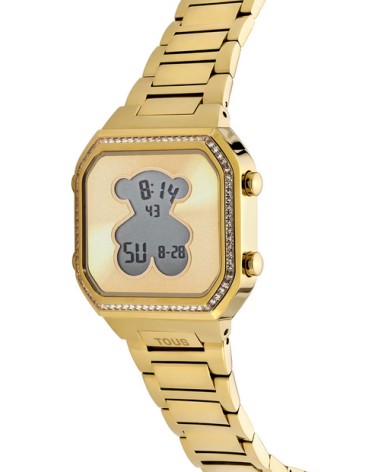 Reloj TOUS digital dorado D-Bear 3000131300